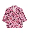 Dries Van Noten Cala Abstract Print Shirt In Pink