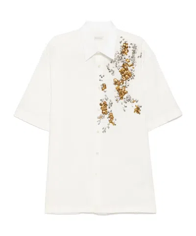 Dries Van Noten Short-sleeved Shirt In White