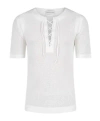 Dries Van Noten Short-sleeved Sweater In White