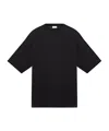 Dries Van Noten Oversized Black Cotton T-shirt In Black