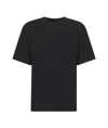 Dries Van Noten Oversized Black Cotton T-shirt In Black