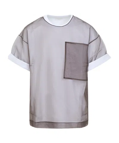 Dries Van Noten Short-sleeved T-shirt In Gray