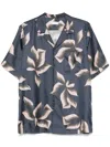 Dries Van Noten Silk Shirt With Floral Pattern And Camp Collar