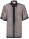 Dries Van Noten Men Short Sleeves Cassidye Shirt In Green