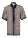 Dries Van Noten Men Short Sleeves Cassidye Shirt In Green