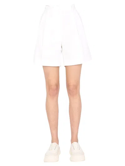 Dries Van Noten Shorts With Pinces In White