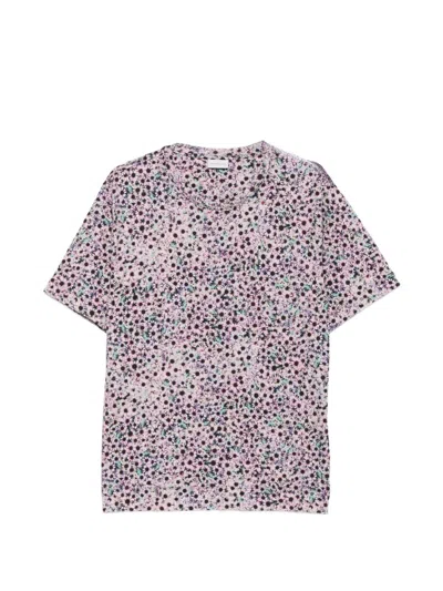Dries Van Noten Short-sleeve Printed T-shirt With Floral Motif In Multi