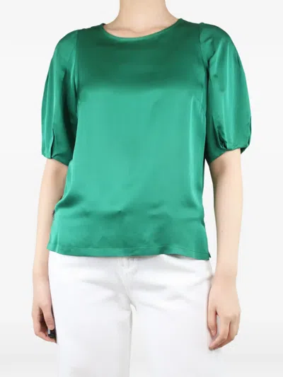 Pre-owned Dries Van Noten Short-sleeved Blouse In Green