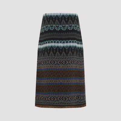 Dries Van Noten Sianora Fair Isle-inspired Printed Midi Skirt In Multi