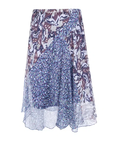 Dries Van Noten Sibanna Skirt In Blue