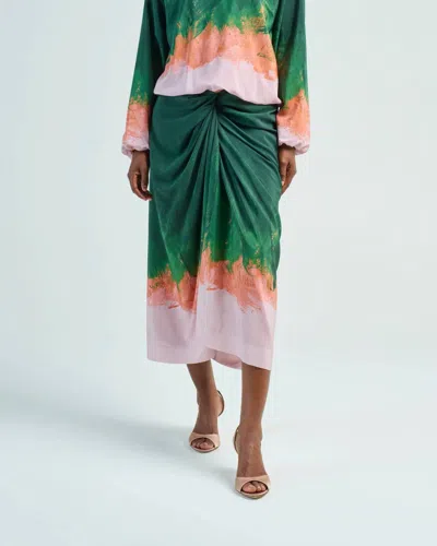 Dries Van Noten Sidras Skirt In Green