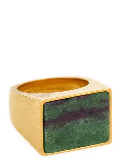 Dries Van Noten Signet Jewelry Gold In Green
