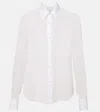 Dries Van Noten Silk And Cotton Shirt In White