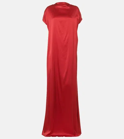 DRIES VAN NOTEN SILK-BLEND SATIN GOWN