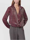 Dries Van Noten Silk Blend Shirt With Polka Dot Design In Multi