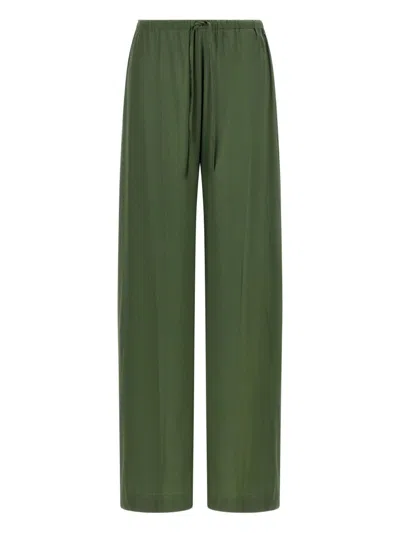 DRIES VAN NOTEN SILK BLEND TROUSERS