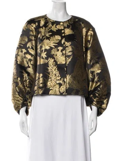 Pre-owned Dries Van Noten Silk Floral Print Jacket In Multi