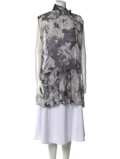 Pre-owned Dries Van Noten Silk Mini Dress In Multi