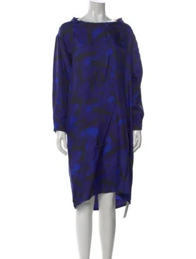 Pre-owned Dries Van Noten Silk Mini Dress In Multi