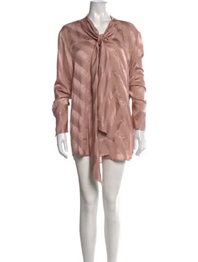 Pre-owned Dries Van Noten Silk Mini Dress In Pink