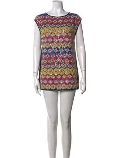 Pre-owned Dries Van Noten Silk Mini Dress In Pink