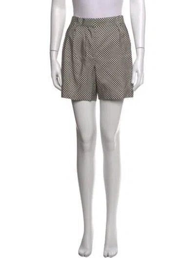 Pre-owned Dries Van Noten Silk Mini Shorts In Black