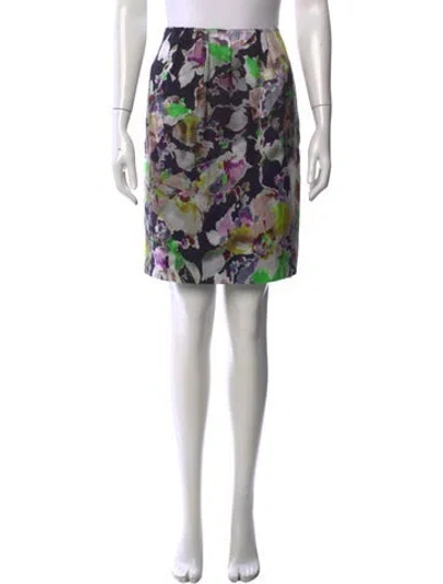 Pre-owned Dries Van Noten Silk Mini Skirt In Black