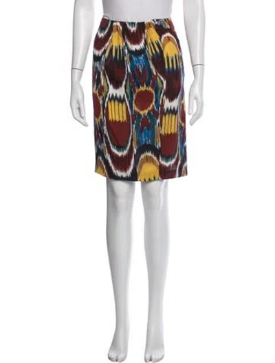 Pre-owned Dries Van Noten Silk Mini Skirt In Brown