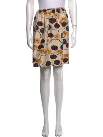 Pre-owned Dries Van Noten Silk Mini Skirt In Pink