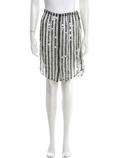 Pre-owned Dries Van Noten Silk Mini Skirt W/ Tags In White