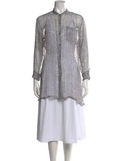 Pre-owned Dries Van Noten Silk Printed Blouse