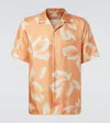 Dries Van Noten Silk Shirt In Orange
