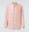 Dries Van Noten Silk Shirt In Pink