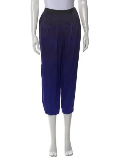 Pre-owned Dries Van Noten Silk Straight Leg Pants In Multi