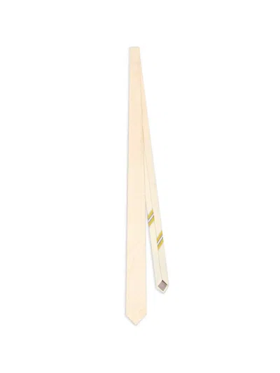 Dries Van Noten Silk Tie In Neutral