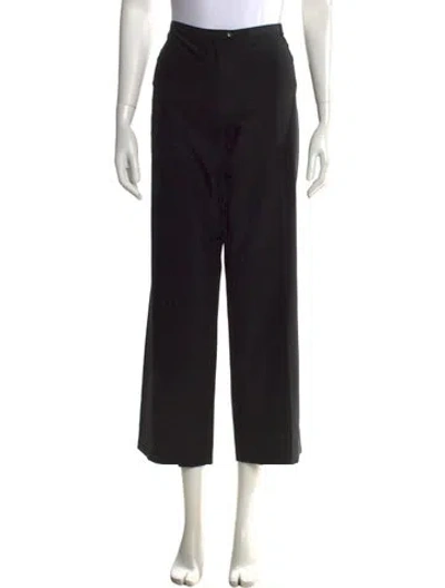 Pre-owned Dries Van Noten Silk Wide Leg Pants In Gray