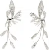 Dries Van Noten Silver Graphic Earrings In 952 Silver