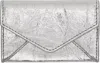 Dries Van Noten Silver Leather Envelope Card Holder In 952 Silver