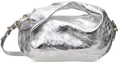 Dries Van Noten Silver Twist Crossbody Bag In 952 Silver