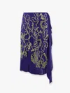 Dries Van Noten Sima Viscose Skirt With Sequins