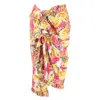 Shop Dries Van Noten Sina Floral Printed Midi Ruffled Skirt In Multicolor Cotton