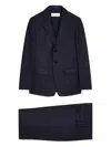 Dries Van Noten Single-breast Wool Suit In Blue