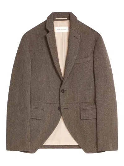 Dries Van Noten Single-breasted Blazer In Brown