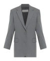 Dries Van Noten Single Breasted Blazer In Gray