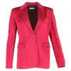 Dries Van Noten Single-breasted Blazer In Pink Wool