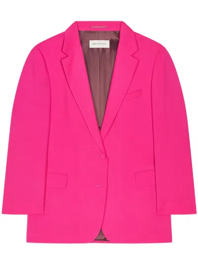 Dries Van Noten Single-breasted Blazer In Pink