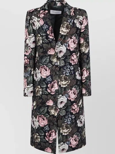 Dries Van Noten Single Breasted Coat In Black