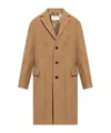 Dries Van Noten Single-breasted Coat In Brown