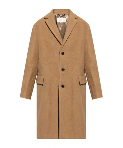 Dries Van Noten Single-breasted Coat In Brown