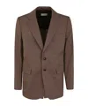 Dries Van Noten Single-breasted Suit Jacket In Brown